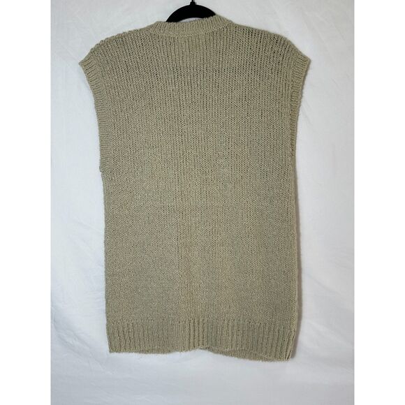 Carriage Court Women's Vintage Loose Cable Knit Sweater Vest With Pockets Size S - Picture 4 of 4